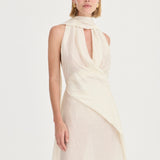 Solaqua The Antonella Dress | Ivory Leaf