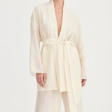 Solaqua The Alma Robe | Ivory Leaf