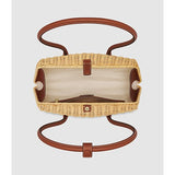 Oroton Louisa Wicker Bag | Natural/Cognac (PRE-ORDER)
