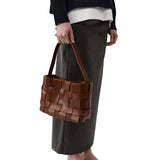 St Agni Woven Mini Tote | Chestnut