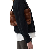 St Agni Woven Mini Tote | Chestnut