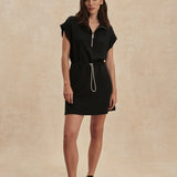 Varley Avaya Half Zip Dress | Black (PRE-ORDER)