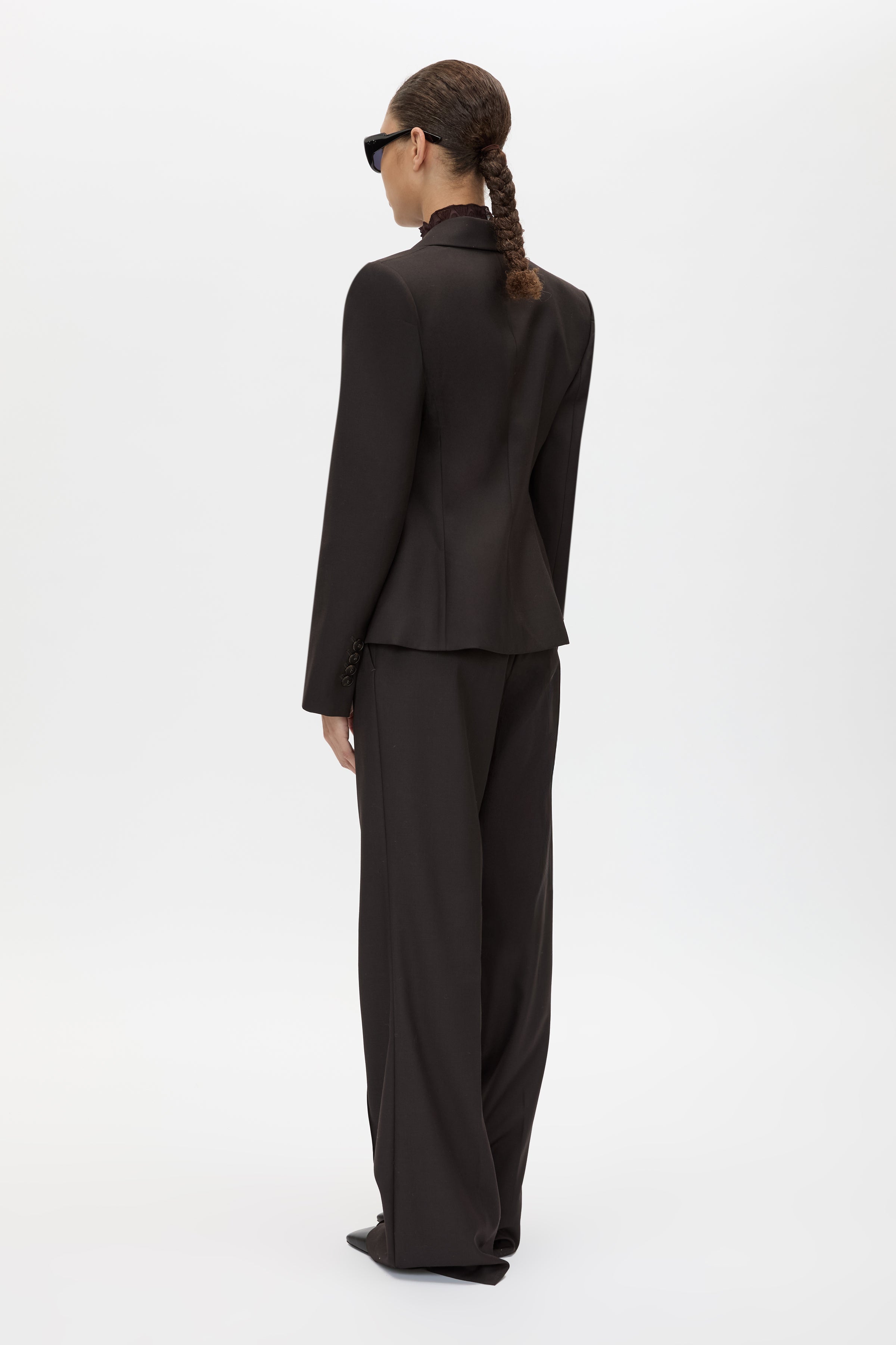 Saxony Fitted Cropped Blazer
