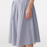 Bassike Mini Check Pleat Skirt | Blue/Brown/Fine Check