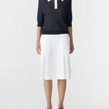 Bassike Contrast Collar Polo | Black/White
