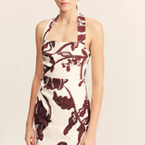 Shona Joy Emmett Halter Draped Mini Dress | Redwood Wallpaper