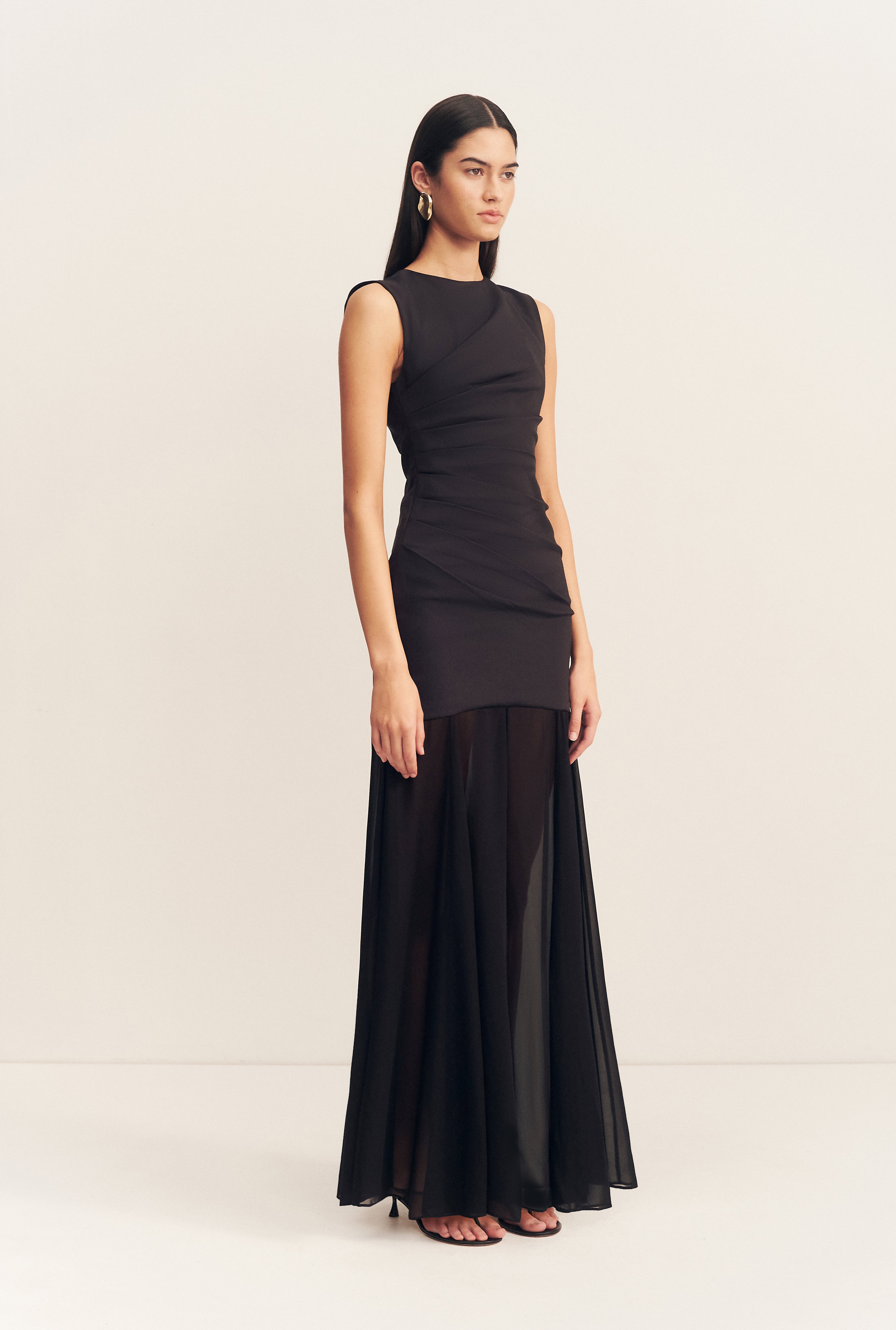 Blainey Open Back Draped Maxi Dress