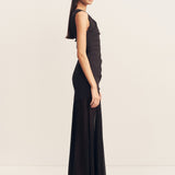 Blainey Open Back Draped Maxi Dress