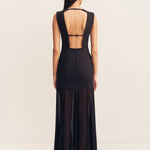 Blainey Open Back Draped Maxi Dress