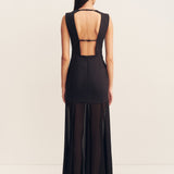 Blainey Open Back Draped Maxi Dress