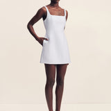 Shona Joy Otis Square Neck Mini Dress | Sky