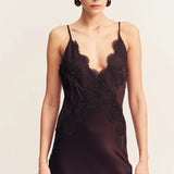 Shona Joy Simona Lace Slip Maxi Dress | Expresso