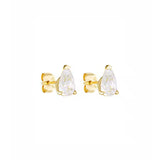 Porter Pear Studs | Gold 1CT