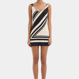 SIR. Pietra Scoop Mini Dress | Milano Nero