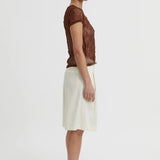 Blanca Riven Baby Tee | Brown