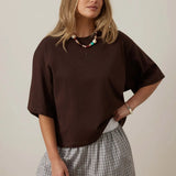 Ceres Life Phoebe Premium Tee | Chocolate