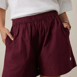 Ceres Life Mila Short | Burgundy