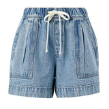 Ceres Life Darcy Relaxed Everyday Short | Washed Vintage Blue