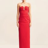 Shona Joy Campbell Strapless U Wire Maxi Dress | Goji