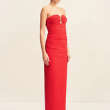 Shona Joy Campbell Strapless U Wire Maxi Dress | Goji