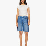 MOTHER The Mid Rise Maven Bermuda Fray | Double Stacked