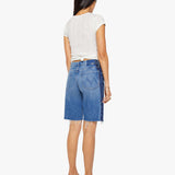 MOTHER The Mid Rise Maven Bermuda Fray | Double Stacked