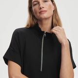 Varley Ritchie Short Sleeve Sweat | Black (PRE-ORDER)