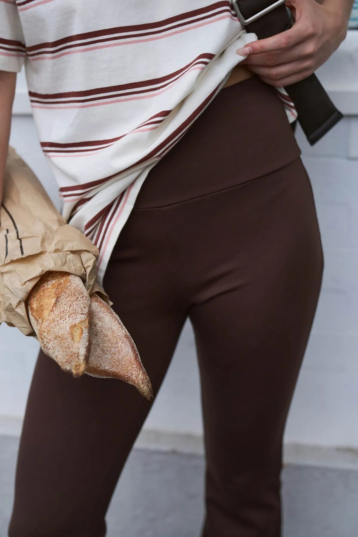 Ceres Life Ponte Bootleg Pant | Chocolate