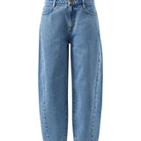 Ceres Life Leah Tapered Barrel Jean | Vintage Blue