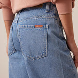 Ceres Life Leah Tapered Barrel Jean | Vintage Blue