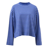 Ceres Life Beau Long Sleeve Tee | Polo Blue/White Stripe