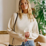 Ceres Life Finley Funnel Neck Knit | Milk
