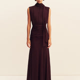 Amina Scarf Neck Maxi Dress