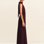 Amina Scarf Neck Maxi Dress