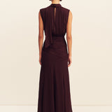 Amina Scarf Neck Maxi Dress
