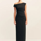 Shona Joy Campbell Off Shoulder Maxi Dress | Black