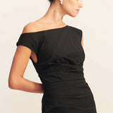 Shona Joy Campbell Off Shoulder Maxi Dress | Black