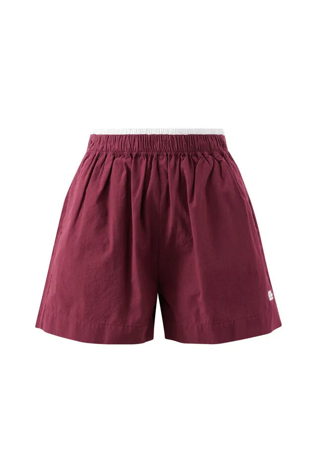 Ceres Life Mila Short | Burgundy