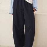 Ceres Life Bella barrel Pant | Navy Blue