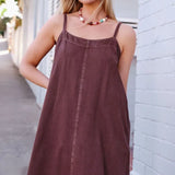 Ceres Life Remy Strappy Midi Dress | Chocolate