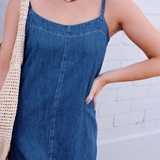Ceres Life Remy Strappy Midi Dress | True Indigo