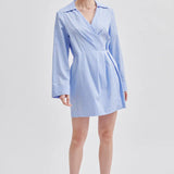 Second Female Amale Dress | Light Blue Stripe