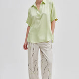 Second Female Bardi Blouse | Shadow Lime