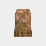 With Harper Lu Midi Skirt Mesh | Leopard