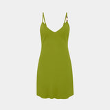 With Harper Lu Georgette Mini Dress | Beaded Emerald