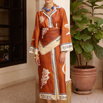 SOLEIL D'AMOUR SILK SHIRTDRESS