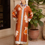 SOLEIL D'AMOUR SILK SHIRTDRESS