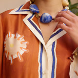 SOLEIL D'AMOUR SILK SHIRTDRESS