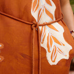 SOLEIL D'AMOUR SILK MIDI DRESS