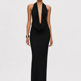 Misha Vanessa Jersey Dress | Black